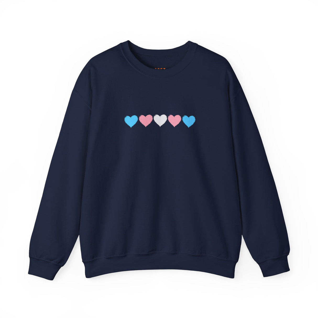 Trans Rainbow Brushstrokes Medium Weight Sweatshirt – Warm Layers, Clear Message