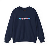 Trans Rainbow Brushstrokes Medium Weight Sweatshirt – Warm Layers, Clear Message