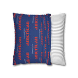 Copy of Exhausted American Square Pillowcase, Cozy Home Decor, Living Room Accent, Gift for Friends, Inspirational Decor