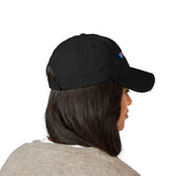 Trans Rainbow Distressed Dad Hat – Soft Fade, Strong Signal