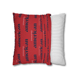 Copy of Exhausted American Square Pillowcase, Cozy Home Decor, Living Room Accent, Gift for Friends, Inspirational Decor