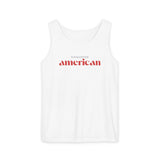 Exhausted American Unisex Tank Top - Casual Summer Wear