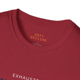 Exhausted American Unisex Softstyle T-Shirt - Casual Comfort Tee for Everyday Wear