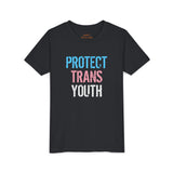 2025 Protect Trans Youth Lightweight Tee – Youth Sizing – Soft Fit, Urgent Message