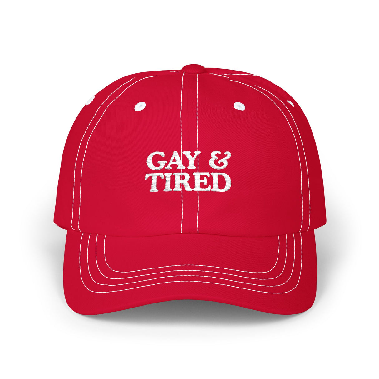 Gay & Tired Classic Dad Cap - Casual Adjustable Hat