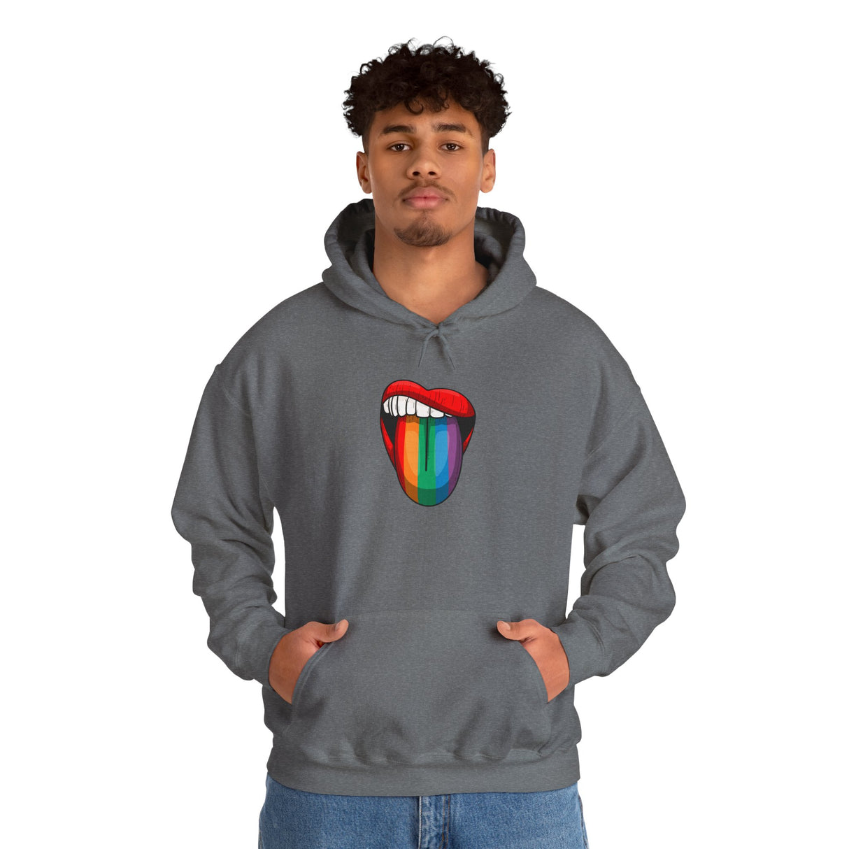 Rainbow Lick Cozy Pullover Hoodie