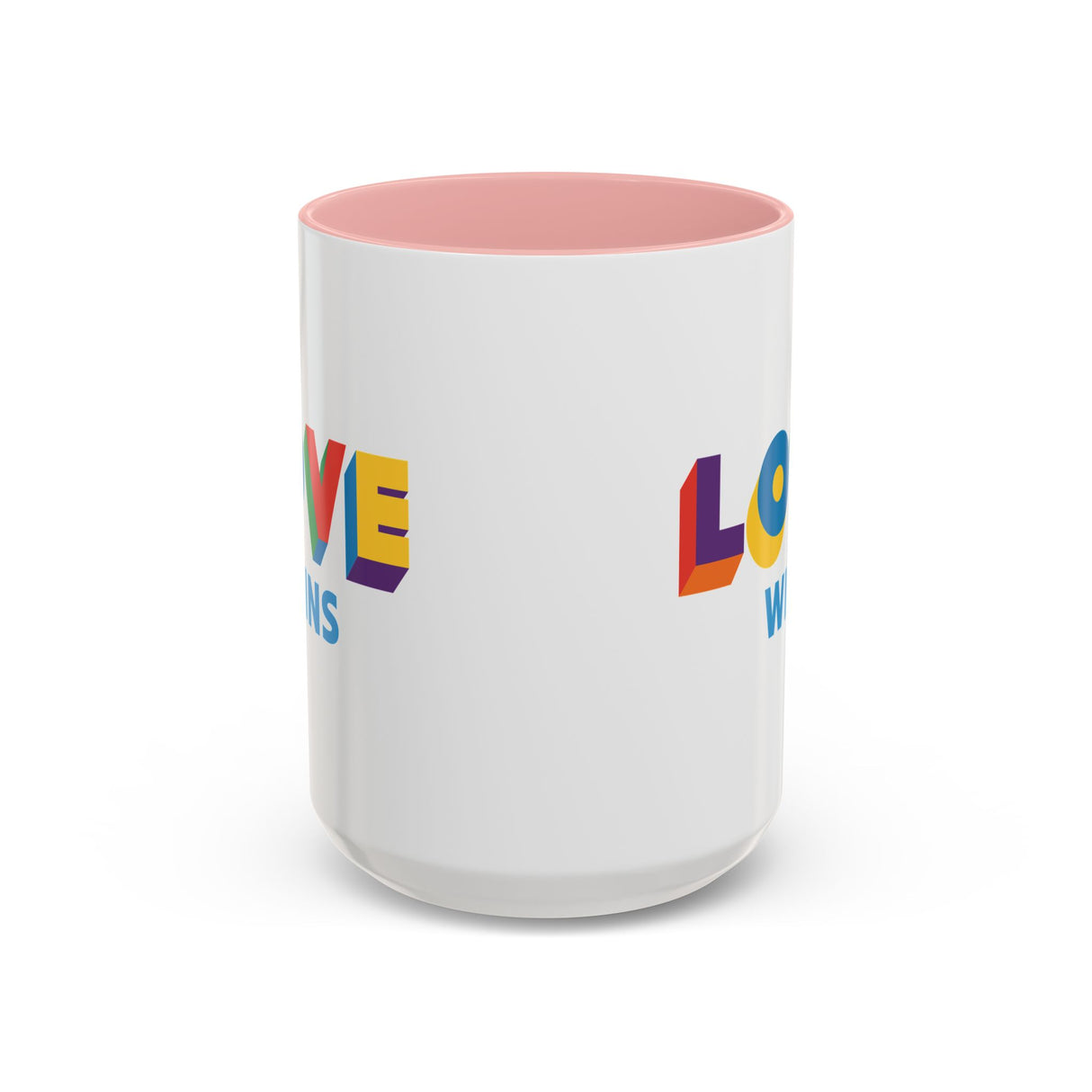 Love Wins Accent Mug – Sip with Pride – 11oz & 15oz Options
