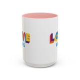 Love Wins Accent Mug – Sip with Pride – 11oz & 15oz Options