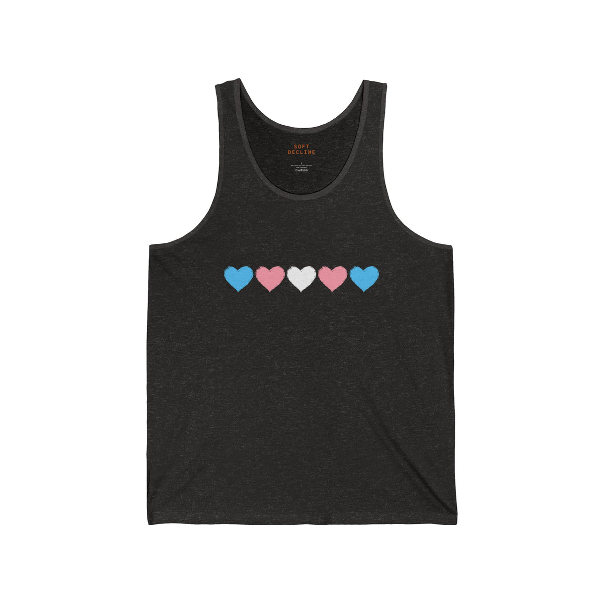 Trans Rainbow Brushstrokes Lightweight Tank – Easy Fit, Quiet Power