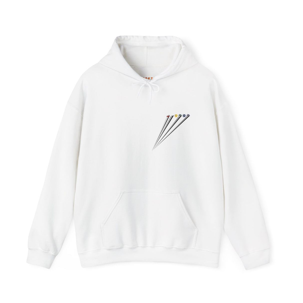 Rainbow Flowers Hoodie – Soft Bloom, Strong Energy