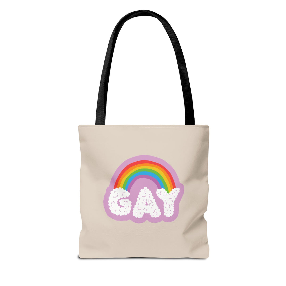 Gay Rainbow Cloud Tote – Cute, Bold, and Built to Carry It All