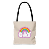 Gay Rainbow Cloud Tote – Cute, Bold, and Built to Carry It All