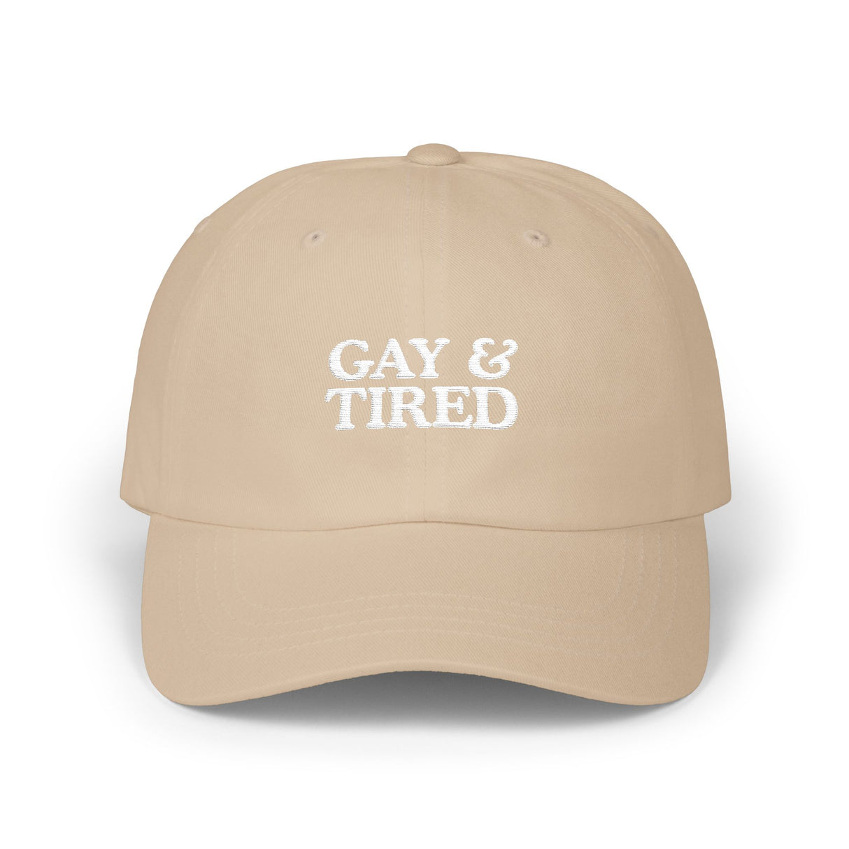 Gay & Tired Classic Dad Cap - Casual Adjustable Hat