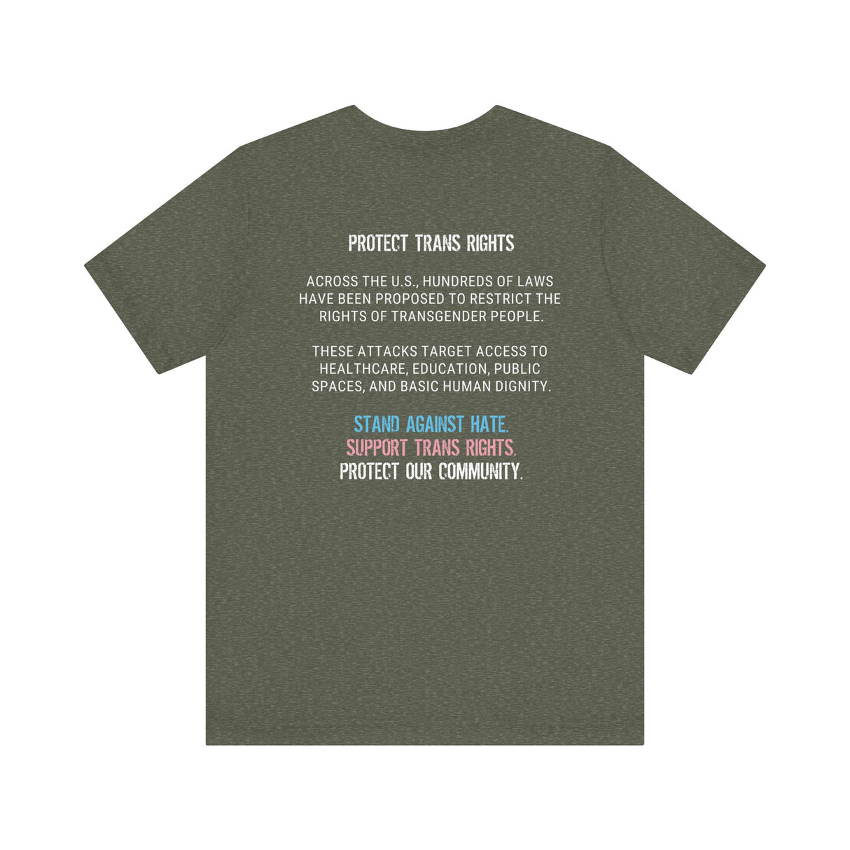 Protect Trans Rights 2025 Lightweight Tee – Soft Fabric, Hard Truth