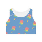 Melting Point Sports Bra - Fun & Vibrant Summer Activewear