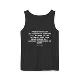 Pride Is Still Needed Tank – Garment-Dyed, Message-Driven