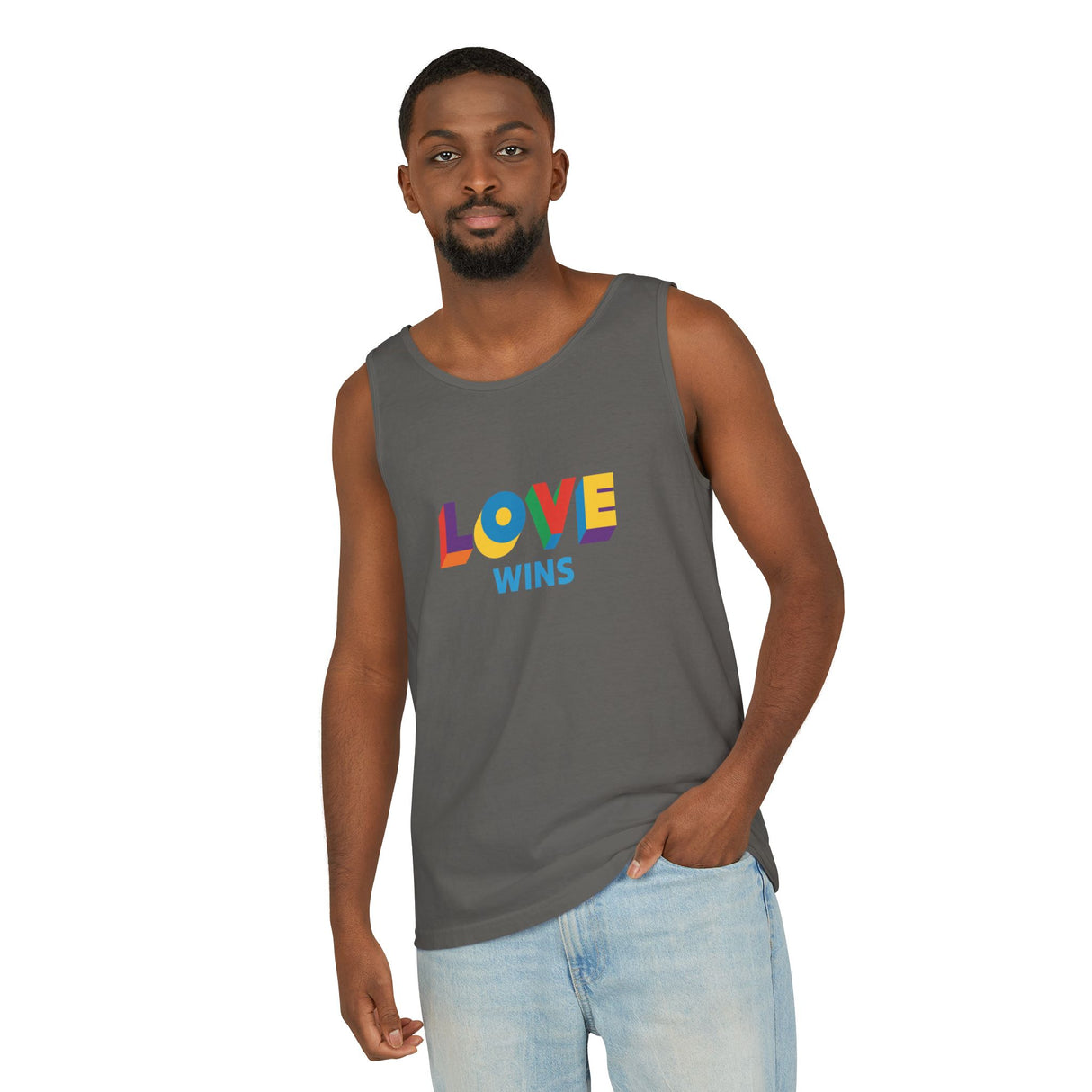 Love Wins Heavyweight Tank – Washed Soft, Worn Proud