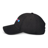 Trans Heart Denim Dad Hat – Classic Fit, Loud Love