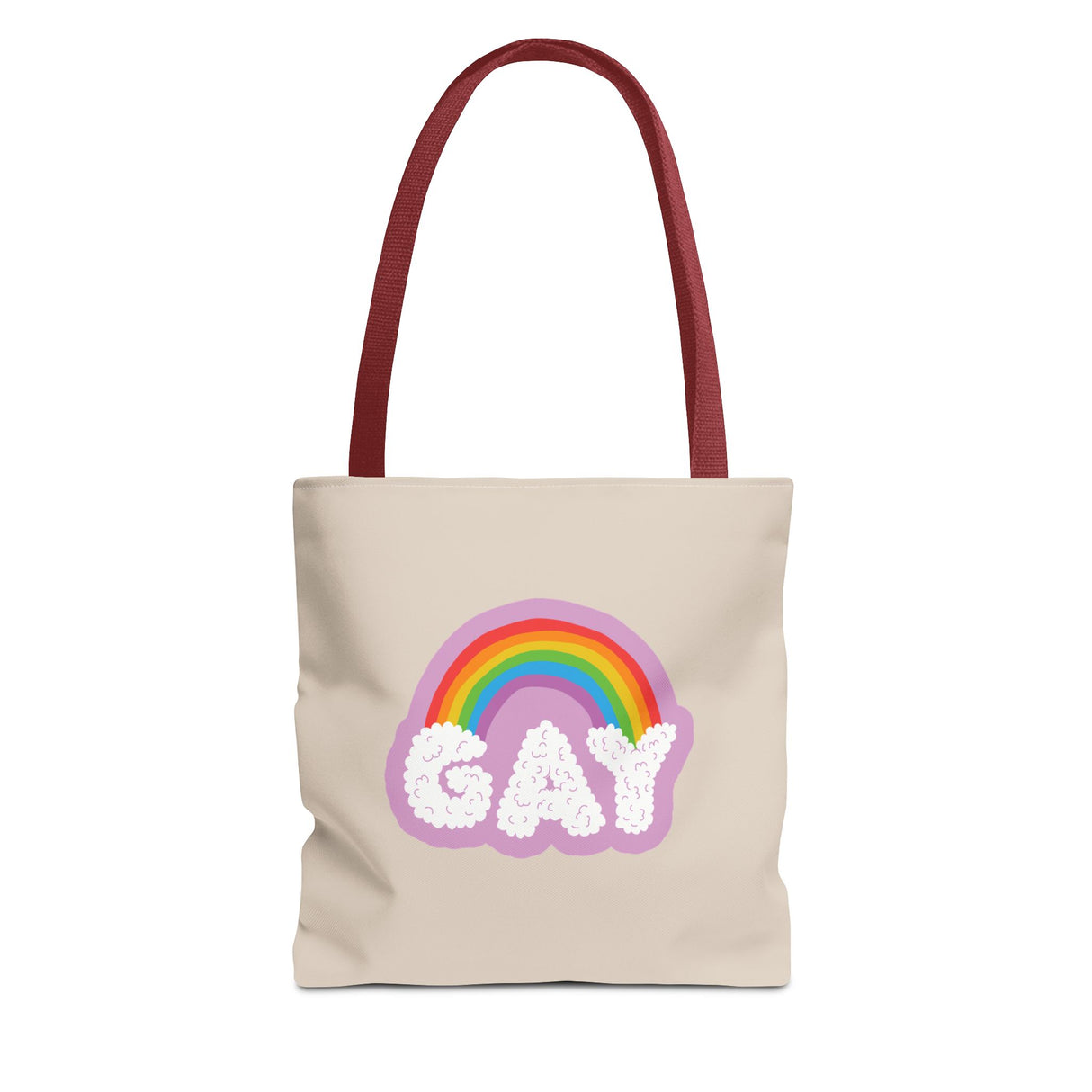 Gay Rainbow Cloud Tote – Cute, Bold, and Built to Carry It All