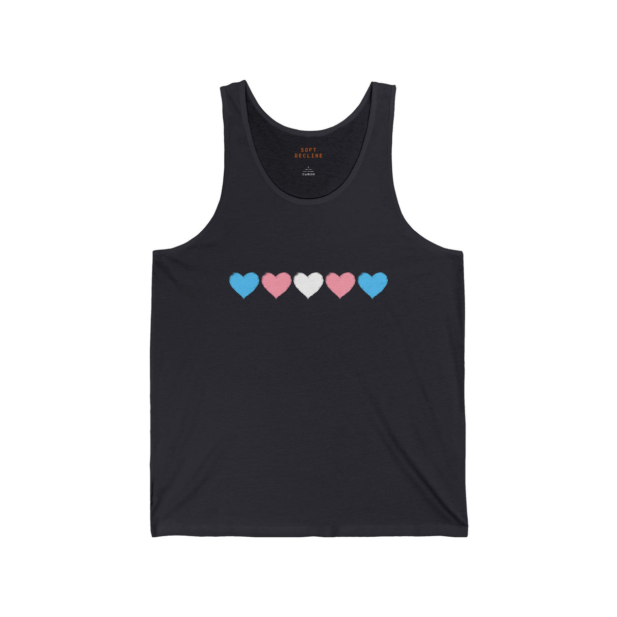 Trans Rainbow Brushstrokes Lightweight Tank – Easy Fit, Quiet Power