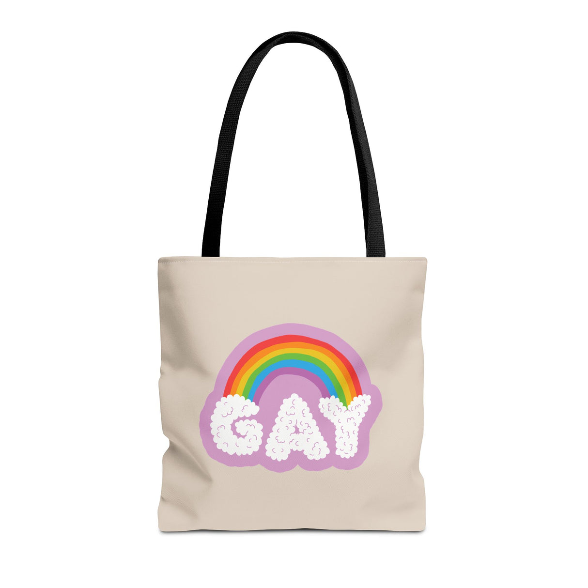 Gay Rainbow Cloud Tote – Cute, Bold, and Built to Carry It All