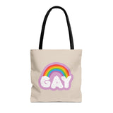 Gay Rainbow Cloud Tote – Cute, Bold, and Built to Carry It All
