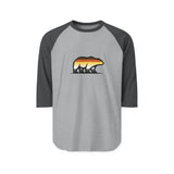 Big Bear Icon Raglan Shirt - Cozy Three-Quarter Sleeve Tee