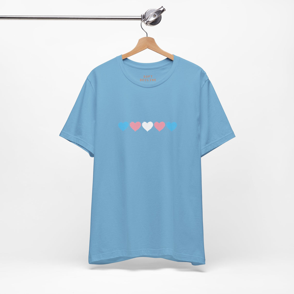 Trans Rainbow Brushstrokes Lightweight Tee – Soft Feel, Strong Message