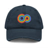 Gayfinity Rainbow Distressed Dad Hat – Infinite Pride, Everyday Fit