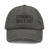 Stonewall Was a Riot Distressed Dad Hat – Statement Made, Side Stitched