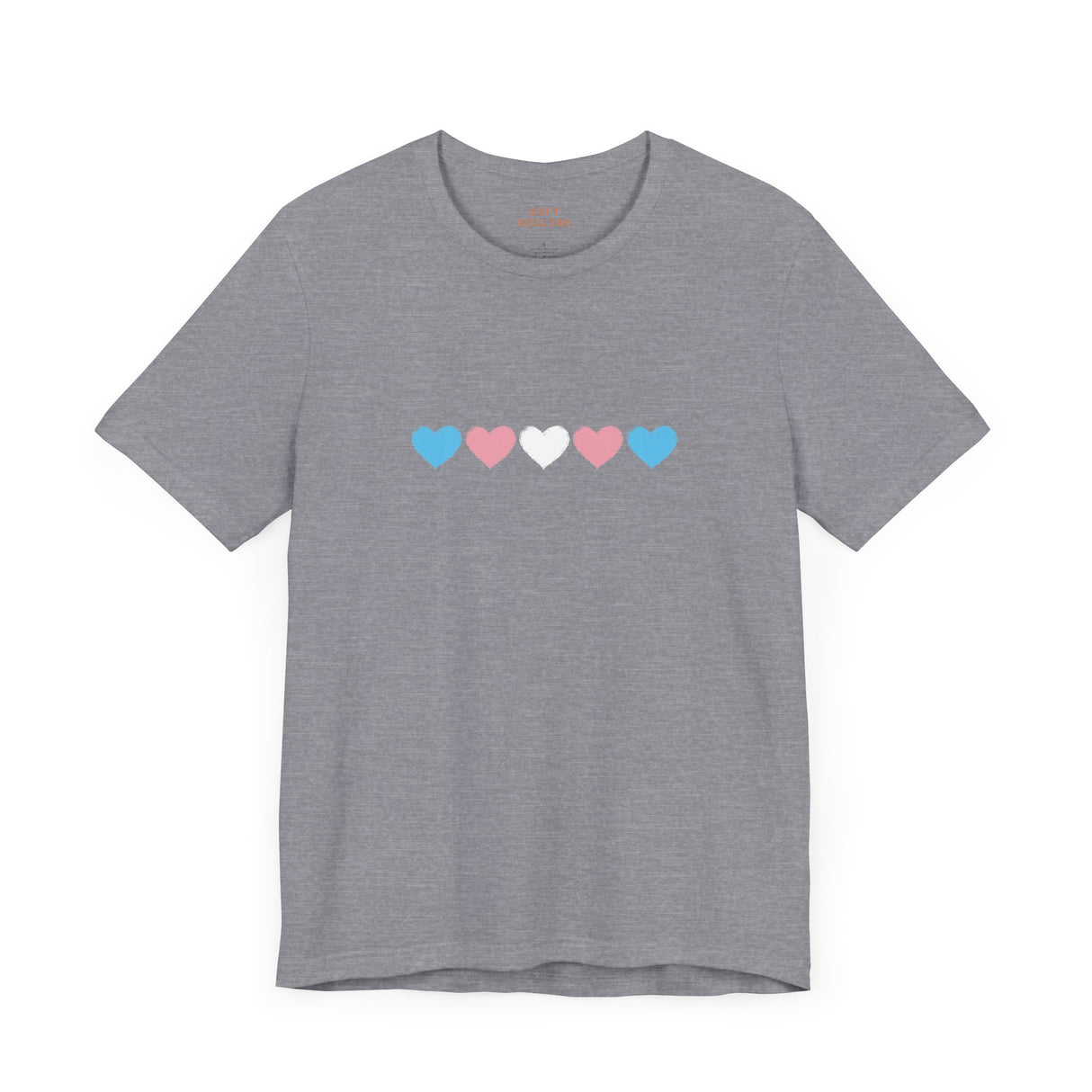 Trans Rainbow Brushstrokes Lightweight Tee – Soft Feel, Strong Message