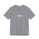 Trans Rainbow Brushstrokes Lightweight Tee – Soft Feel, Strong Message