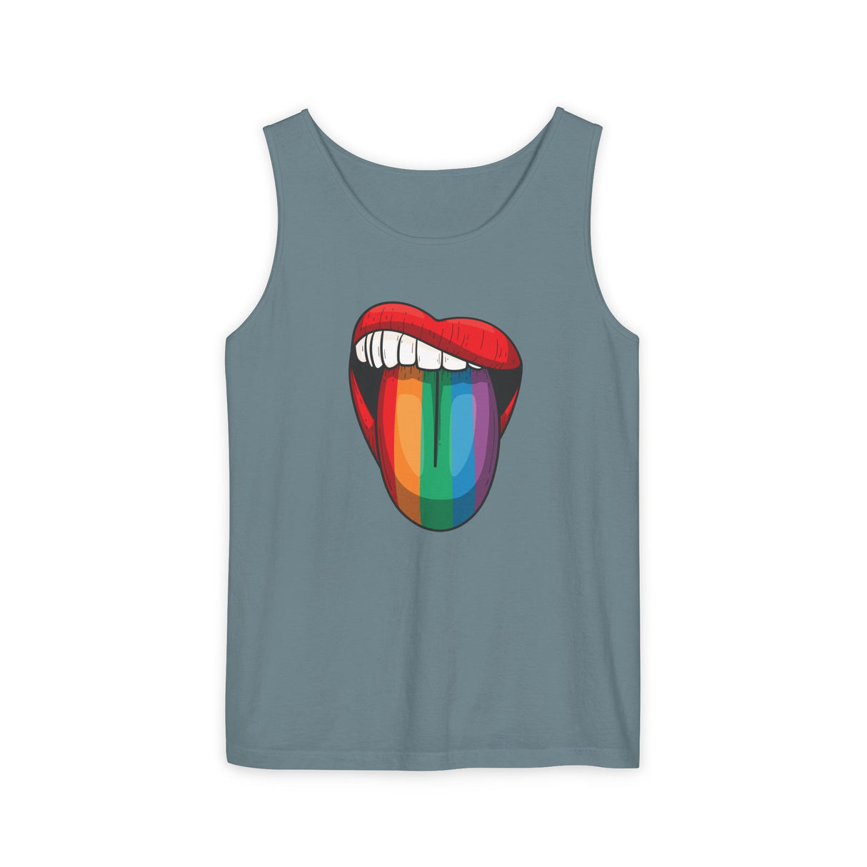 Rainbow Lick Tank Top Medium Weight