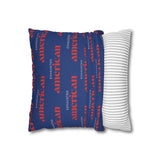Copy of Exhausted American Square Pillowcase, Cozy Home Decor, Living Room Accent, Gift for Friends, Inspirational Decor