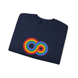 Gayfinity Rainbow Medium Weight Sweatshirt – Cozy Fit, Infinite Pride