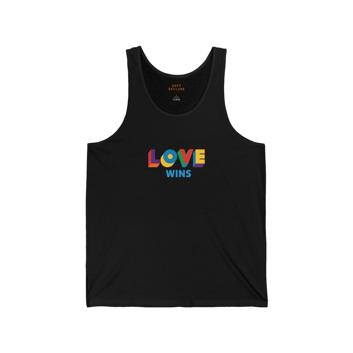 Love Wins Lightweight Tank – Sleek Cut, Solid Message