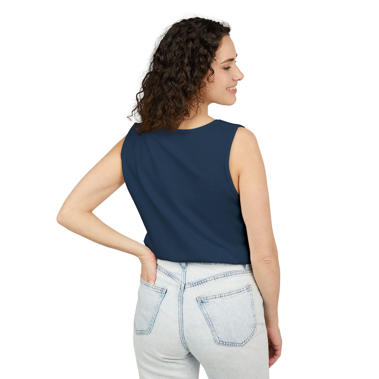 Exhausted American Unisex Tank Top - Casual Summer Wear