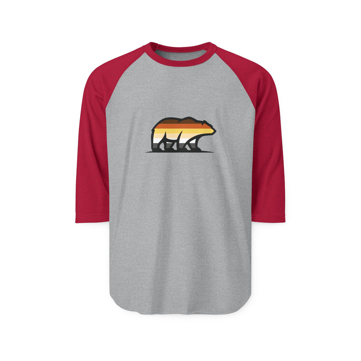 Big Bear Icon Raglan Shirt - Cozy Three-Quarter Sleeve Tee
