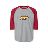Big Bear Icon Raglan Shirt - Cozy Three-Quarter Sleeve Tee